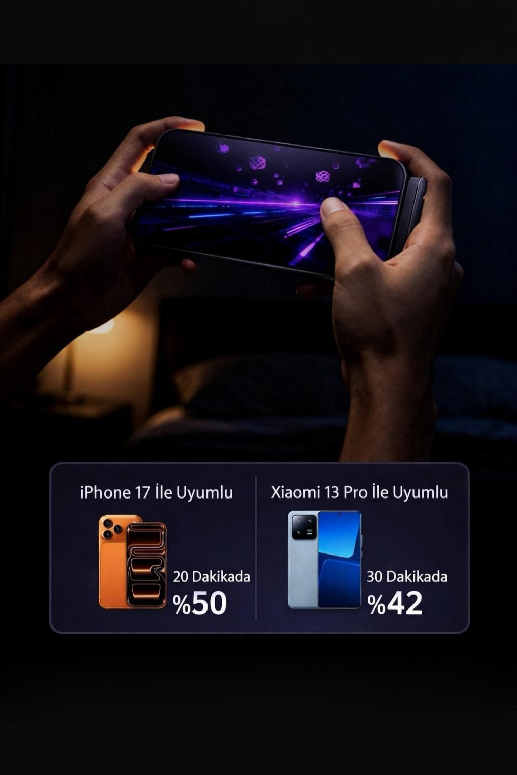 SnapCharge Standlı Hızlı Şarj Kablosu – Telefon Tutucu Özellikli, Pratik & Güçlü